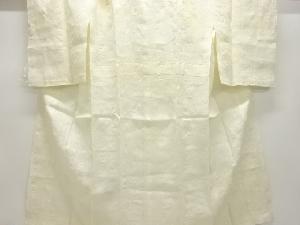 アンティーク　本麻すかし織草花模様長襦袢